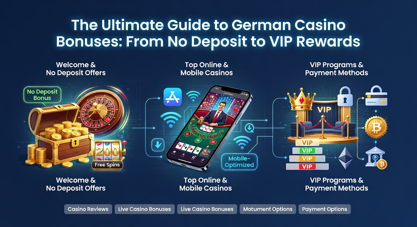 Übersicht über Casino-Boni in Deutschland mit Fokus auf No-Deposit-Angebote und Willkommensboni 2026