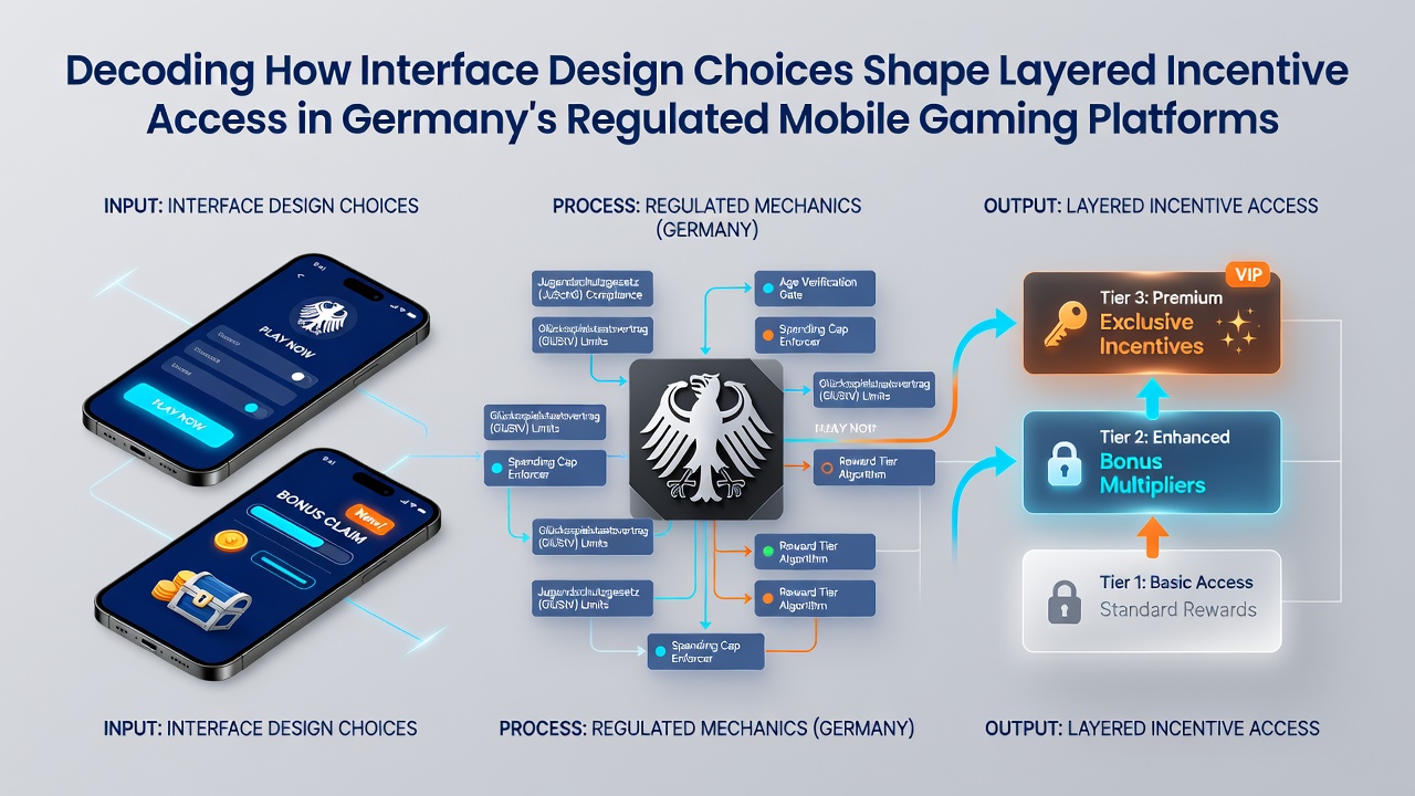 Visualisierung von Interface-Elementen und gestaffelten Belohnungspfaden in mobilen Gaming-Apps