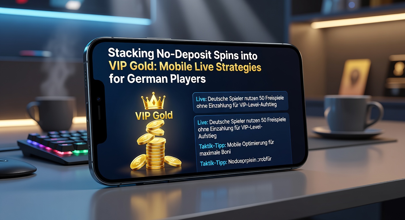 Live-Dealerspiel auf Smartphone mit VIP-Gold-Symbol und No-Deposit-Freispielen im Hintergrund, optimiert für deutsche Mobile-Nutzer
